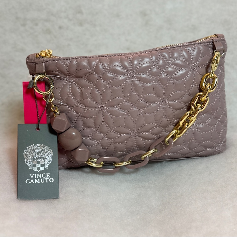 Vince Camuto Color Lavender Quilted Flower Women's Bag NEW Never Used